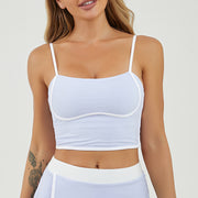 Women's Sports Suit – Fitness Two-Piece Culotte Set