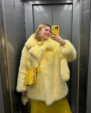 Women's Faux Fur Coat | Thick Warm Long Sleeve Jacket