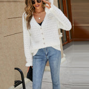 Women's Faux Mink Fur Cardigan Sweater Coat – Casual