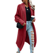 Women's Batwing Sleeve Long Cardigan, Knit Sweater Coat – Casual