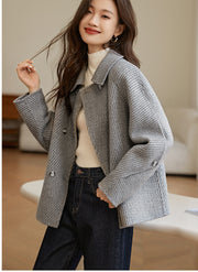 Women's Pineapple Wool Coat