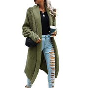 Women's Batwing Sleeve Long Cardigan, Knit Sweater Coat – Casual