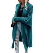 Women's Batwing Sleeve Long Cardigan, Knit Sweater Coat – Casual
