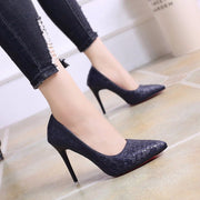 Women's Fashion Pointed Stiletto Heels | Shallow Mouth Dress Pumps