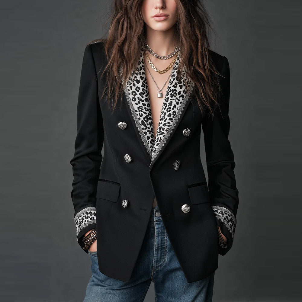 Women's Double-Breasted Casual Blazer | Autumn Winter Coat