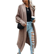 Women's Batwing Sleeve Long Cardigan, Knit Sweater Coat – Casual