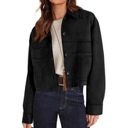 Women's Faux Suede Short Jacket | Lightweight Outerwear