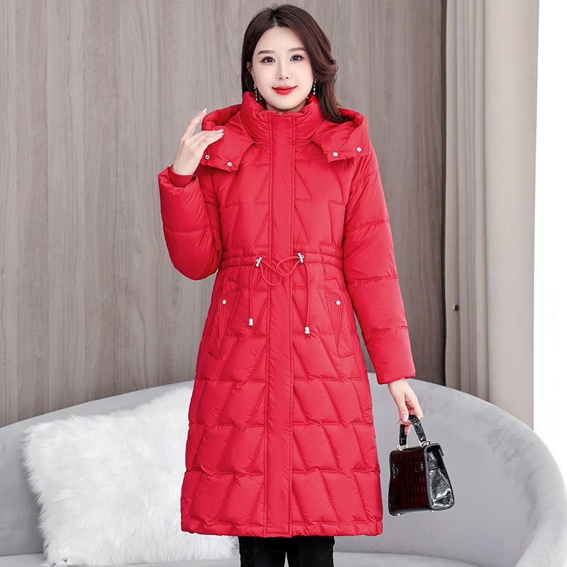 Plus Size Cotton-Padded Coat | Women's Winter Street Style Thick Jacket