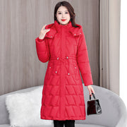 Plus Size Cotton-Padded Coat | Women's Winter Street Style Thick Jacket