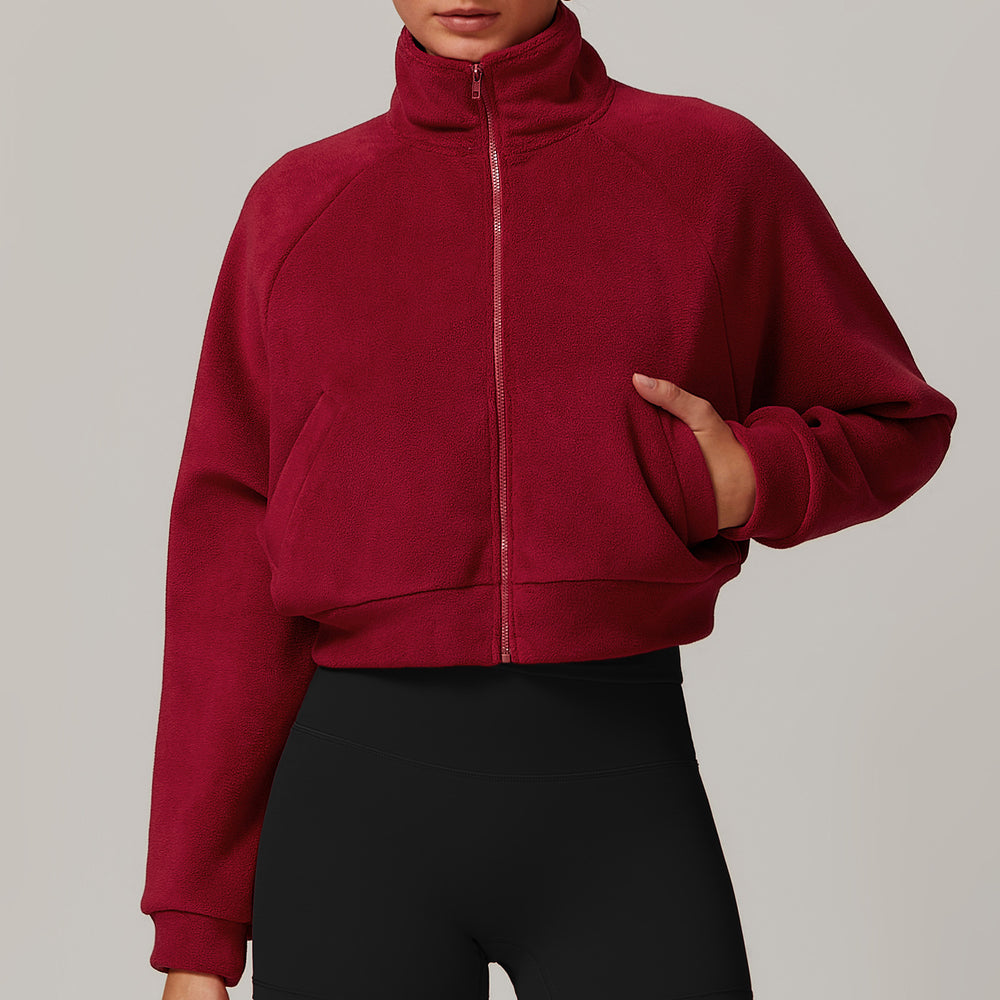Stand Collar Yoga Coat | Women's Warm Winter Casual Jacket