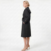 Women's Double-Breasted Waist-Cinching Trench Coat | Winter Outerwear