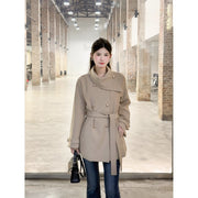 Women's Trench Coat | British Style Elegant Long Sleeve Jacket