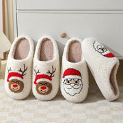 Women's Christmas Santa Claus Slippers | Cotton Winter House Shoes