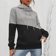 Women's Color Block Hoodie | Drawstring Pullover with Kangaroo Pocket