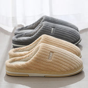 Women's Solid Color Cotton Slippers | Warm Winter House Shoes