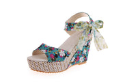 Women's Spring/Summer Peep Toe Wedge Sandals | Black Open Toe Casual Shoes