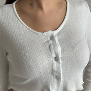Pajamas Long Sleeve Shorts Suit For Women