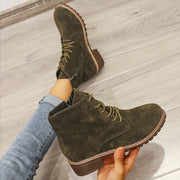 Women's Round Toe Martin Boots | British Style Short Boots