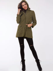 Women's Winter Coat | Warm Basic Long Sleeve Cotton Parka