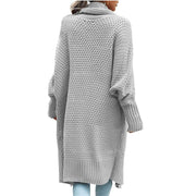Women's Batwing Sleeve Long Cardigan, Knit Sweater Coat – Casual