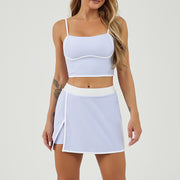 Women's Sports Suit – Fitness Two-Piece Culotte Set