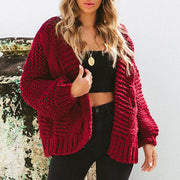 Women's Jacquard Loose Cardigan Coat – Casual