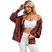 Women's Solid Color Long Sleeve Coat