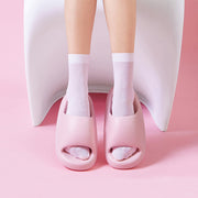 Unisex EVA Soft Bathroom Slippers | Candy Color Thick Sole Slides