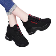Women's Height Increasing Air Cushion Dad Shoes | Fly Woven Mesh Wedge Sneakers