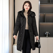 Plus Size Cotton-Padded Coat | Women's Winter Street Style Thick Jacket