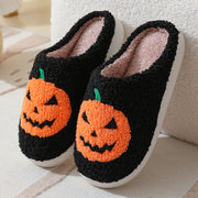 Women's Halloween Pumpkin Slippers | Warm Winter Cartoon House Shoes