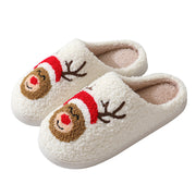 Women's Christmas Santa Claus Slippers | Cotton Winter House Shoes
