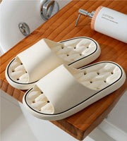 Unisex EVA Non-Slip Bathroom Slippers | Thick Sole Waterproof Slides