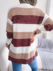 Women's Plaid Lantern Sleeve Cardigan Jacket – Casual