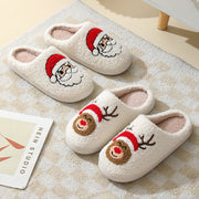 Women's Christmas Santa Claus Slippers | Cotton Winter House Shoes