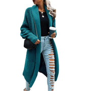 Women's Batwing Sleeve Long Cardigan, Knit Sweater Coat – Casual