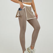 Women's Sports Suit – Fitness Two-Piece Culotte Set