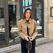 Women's Suede Jacket Coat
