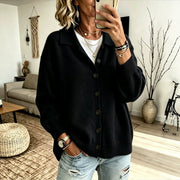 Open-Front Lapel Cardigan | Women's Casual Knit Sweater
