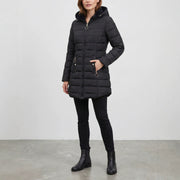 Women's Padded Hooded Cotton Coat | Slim-Fit Workwear