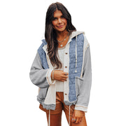 Texture Stitching Jacket | Women's Casual Long Sleeve Polyester Coat
