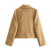 Women's Suede Jacket Coat