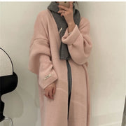 Loose Contrast Stitch Cardigan | Women's Long Sleeve Knit Top