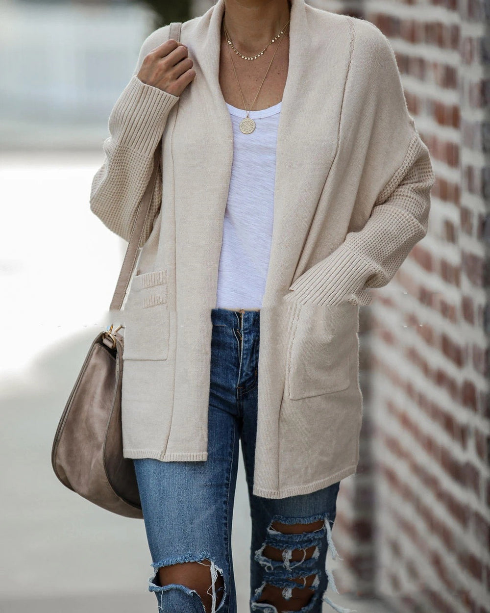 Women's Batwing Sleeve Cardigan Coat