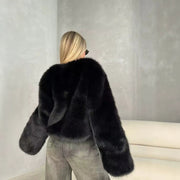 Women's Short Faux Fox-Fur Coat | Outerwear
