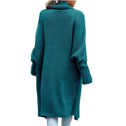 Women's Batwing Sleeve Long Cardigan, Knit Sweater Coat – Casual