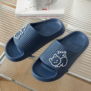 Women's Cute Cat Slippers | Thick Platform Non-Slip Slides