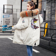 Women's Winter Puffer Coat | Plus Size Hooded Down Jacket