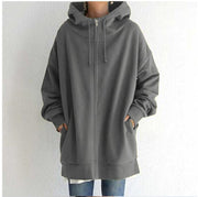 Women's Loose Hooded Coat | Street Style Jacket