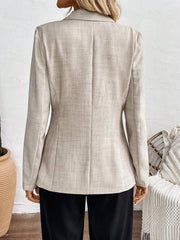 Women's Loose Single-Breasted Solid Color Blazer | Jacket
